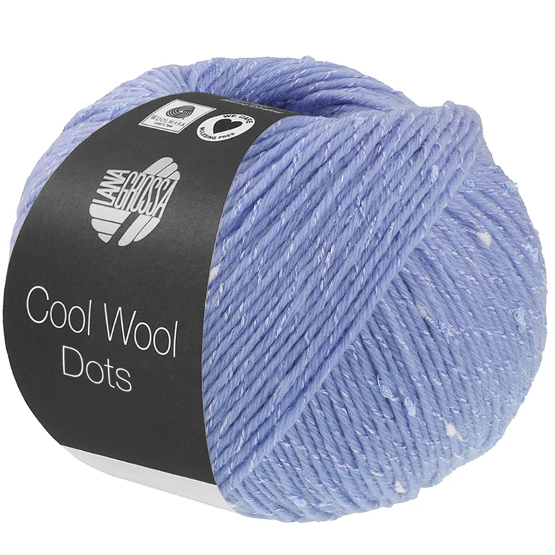 Lana Grossa Cool Wool Dots 01 Bleu clair