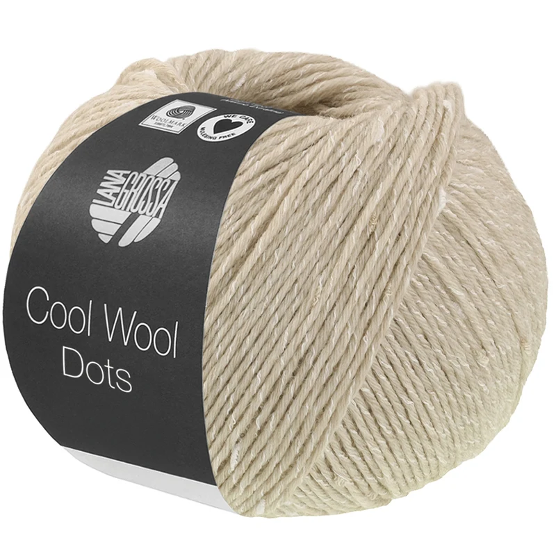 Lana Grossa Cool Wool Dots 12 Naturel