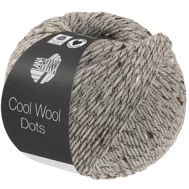 Lana Grossa Cool Wool Dots 09 Gris clair