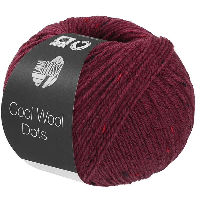 Lana Grossa Cool Wool Dots 04 Bourgogne