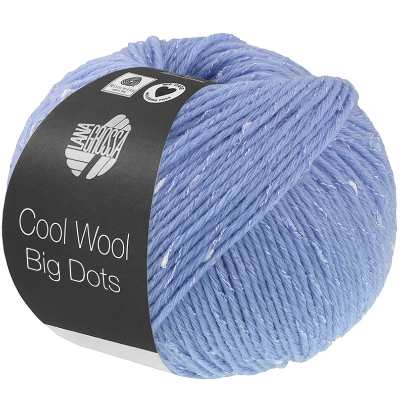 Lana Grossa Cool Wool Big Dots 101 Bleu clair