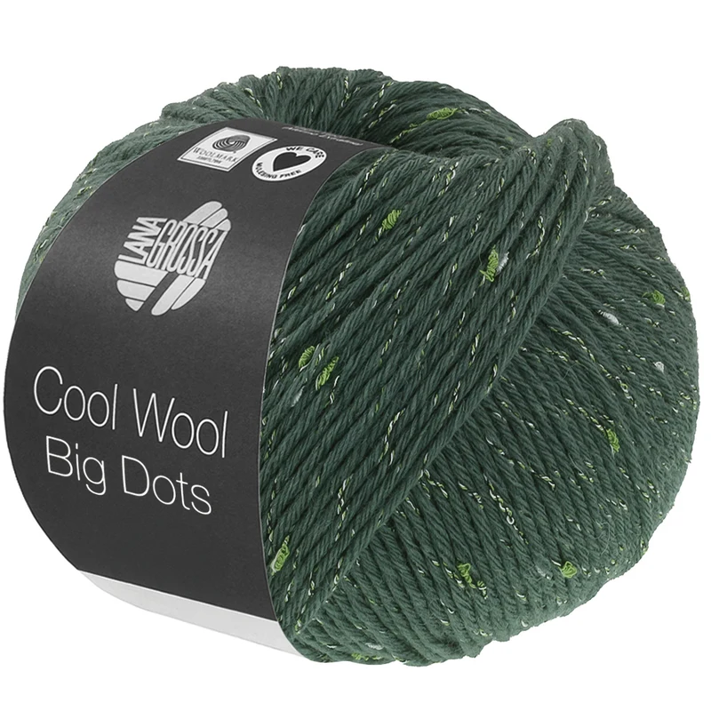 Lana Grossa Cool Wool Big Dots 108 Vert gris
