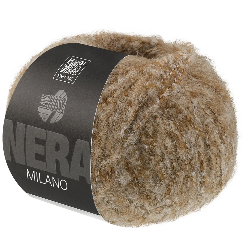 Lana Grossa Milano 09 Brun clair chiné