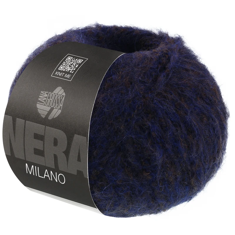 Lana Grossa Milano 11 Bleu/brun chiné