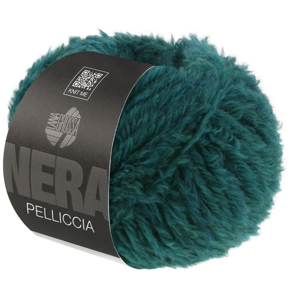 Lana Grossa Pelliccia 10 Bleu pétrole
