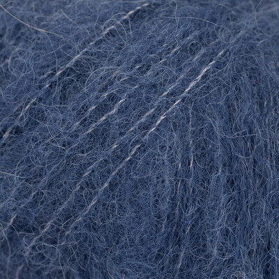 DROPS BRUSHED Alpaca Silk 39 Bleu marine (Uni colour)