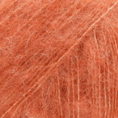 DROPS BRUSHED Alpaca Silk 22 Rouille légère (Uni colour)