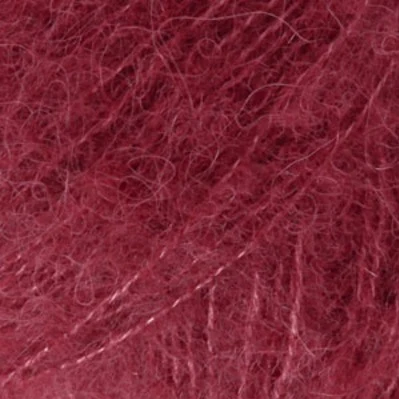 DROPS BRUSHED Alpaca Silk 23 Vin rouge  (Uni colour)