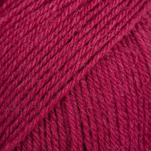 DROPS Fabel Uni Colour 113 Rubinrød