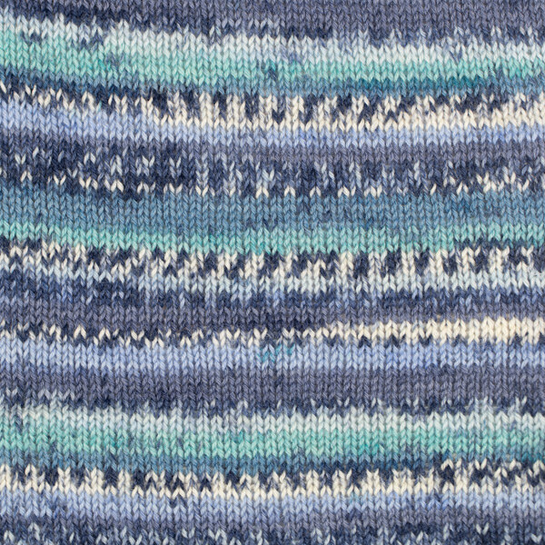 DROPS Fabel Print 522 Turquoise / bleu