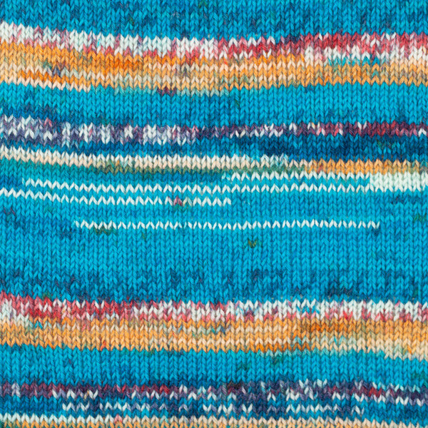 DROPS Fabel Print 162 Bleu mer