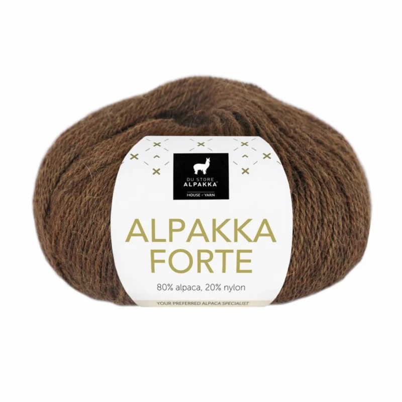 Du Store Alpakka Forte 709 Marron chaud chiné