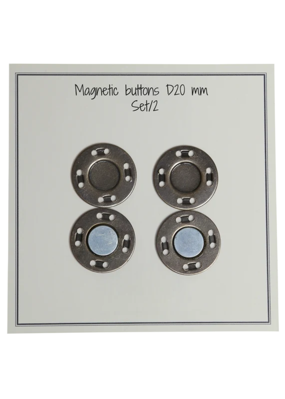 Go Handmade Boutons magnétiques 20 mm (2 pièces): Bronze