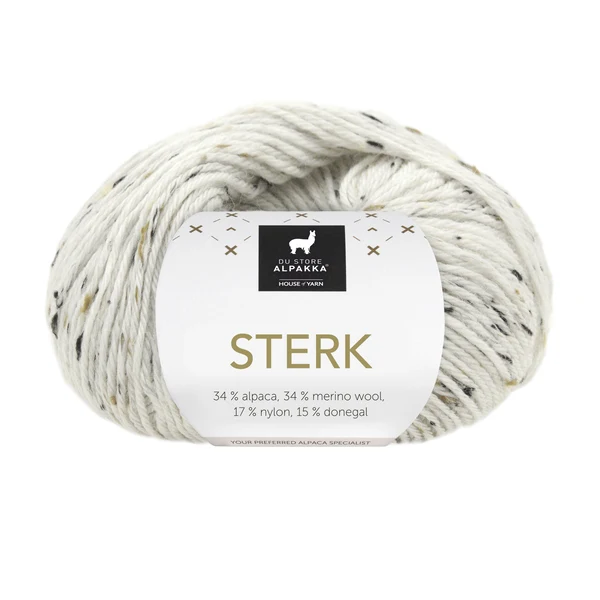 Du Store Alpakka Sterk 929 Blanc tweed
