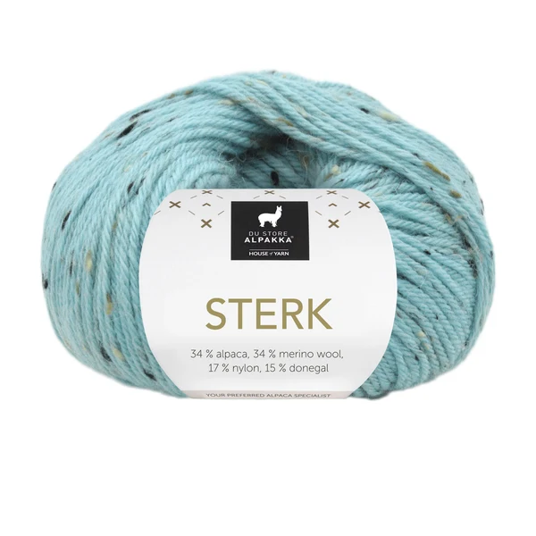 Du Store Alpakka Sterk 928 Bleu caraïbe tweed