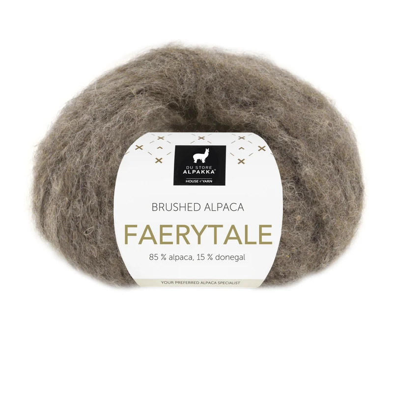 Du Store Alpakka Faerytale 817 Tweed chiné gris-brun foncé