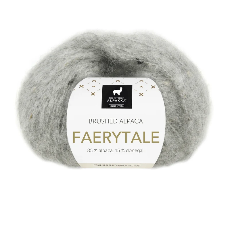 Du Store Alpakka Faerytale 818 Tweed chiné gris clair