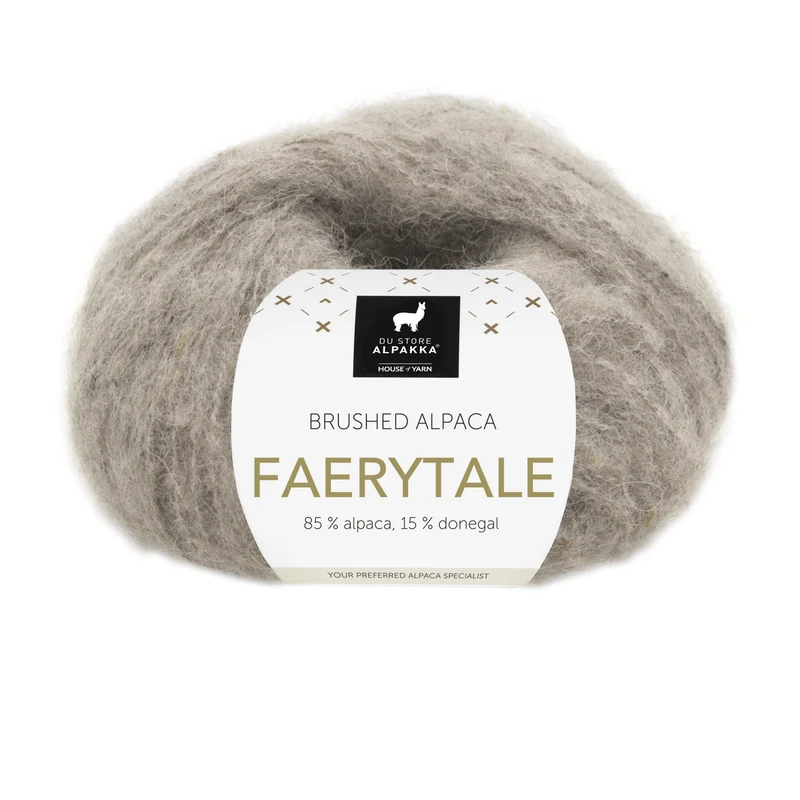 Du Store Alpakka Faerytale 816 Tweed chiné gris-brun clair