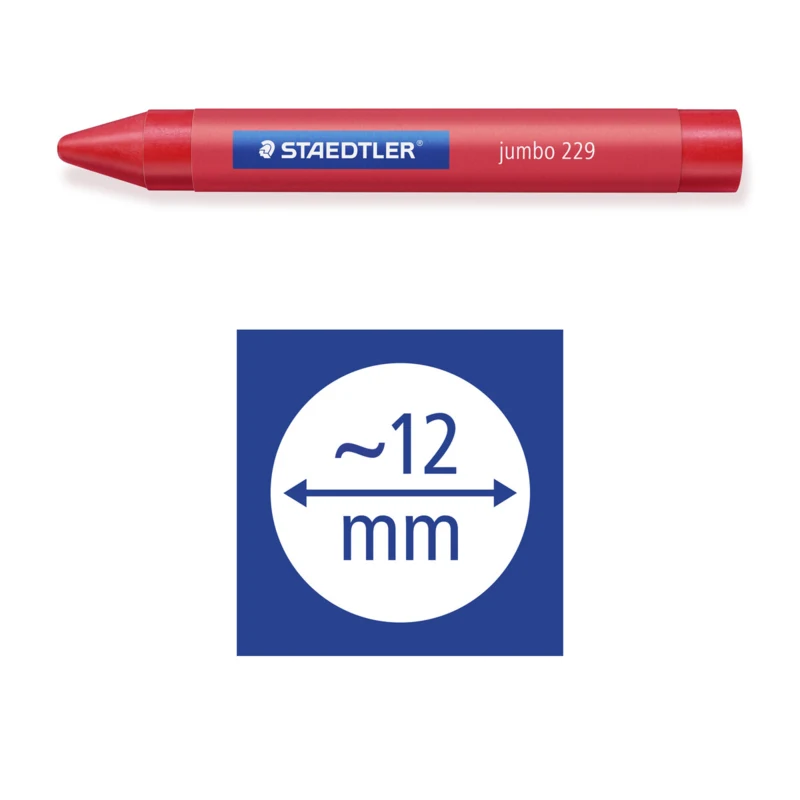 STAEDTLER Noris Club jumbo 229 couleurs de cire, 12 pcs – Picto