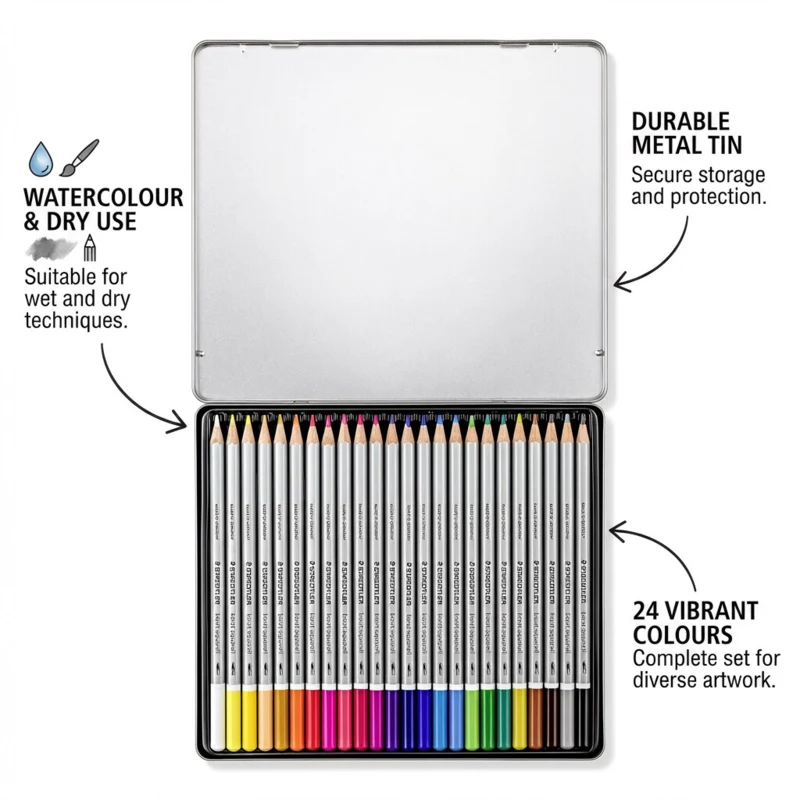 STAEDTLER carat aquarelle, 24 pcs – Image principale ouvert