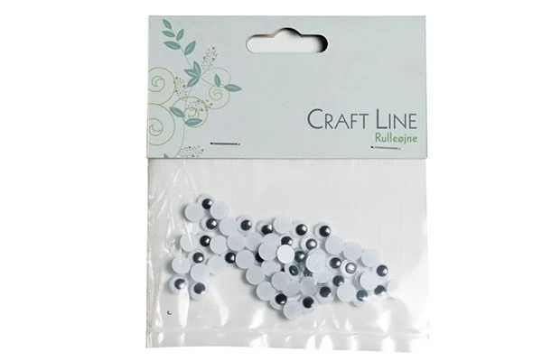 Craft Line Rulleøjne 6 mm, 60 stk