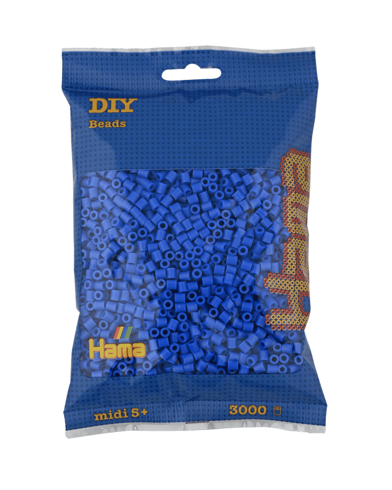 Perles Hama Midi, Couleur unie, 3000 pcs 201-09 Bleu clair