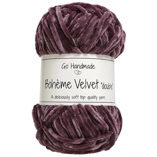 Go Handmade Bohéme Velvet Dobbelt 17637 Dark Lavender