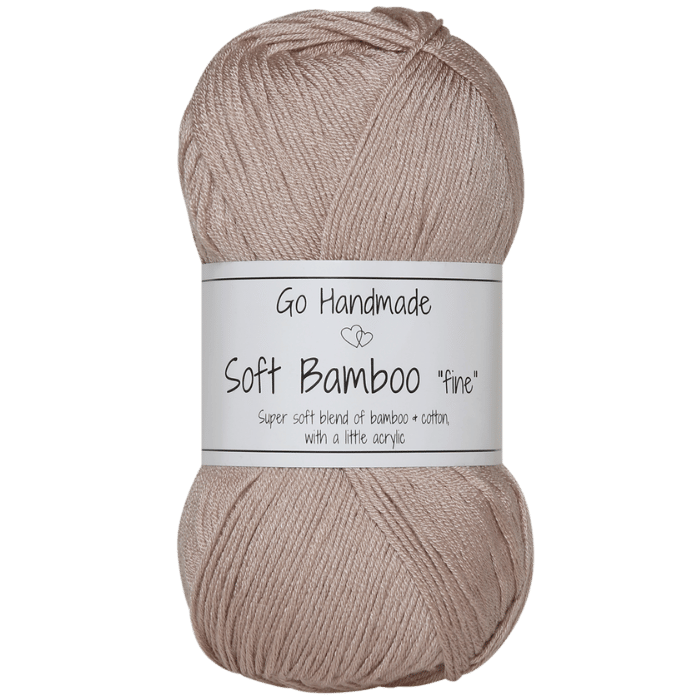 Go Handmade Soft Bamboo Fine 17429 Brun pastel