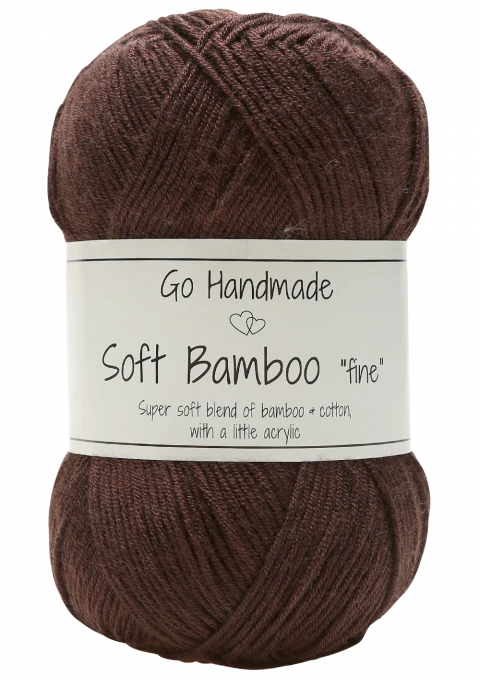 Go Handmade Soft Bamboo Fine 17323 Mørkebrun