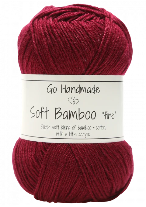 Go Handmade Soft Bamboo Fine 17327 Bordeaux