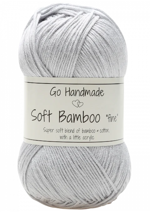 Go Handmade Soft Bamboo Fine 17328 Lysegrå