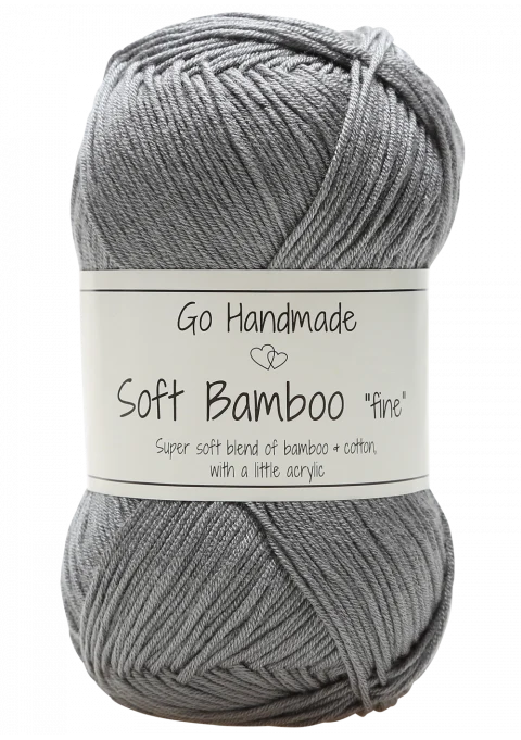 Go Handmade Soft Bamboo Fine 17329 Grå
