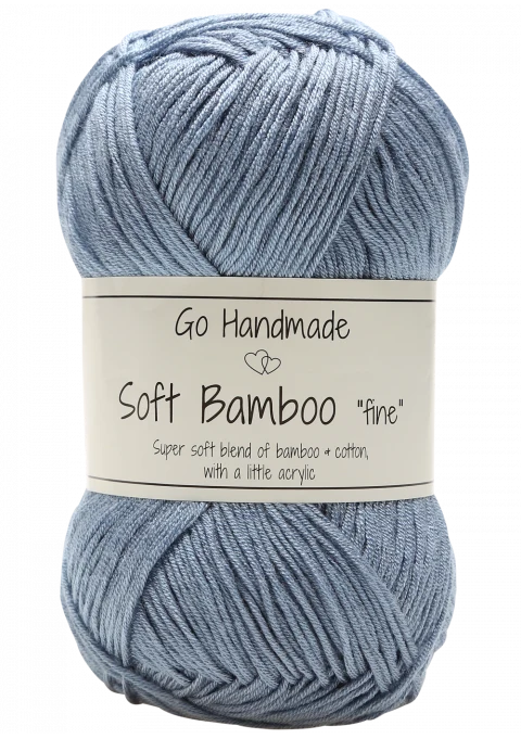 Go Handmade Soft Bamboo Fine  17373 Jeans blå