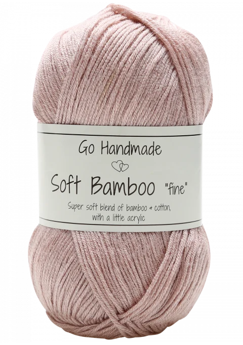 Go Handmade Soft Bamboo Fine 17421 Lys gammelrosa