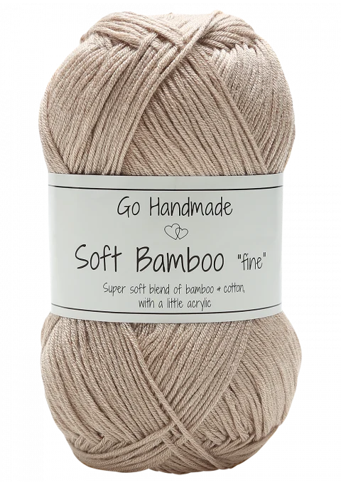 Go Handmade Soft Bamboo Fine 17422 Nude Beige