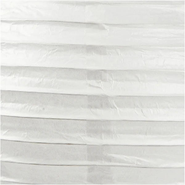 Lampe en papier, 20 cm, 1 pièce Blanc