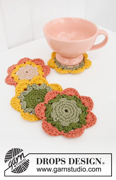 0-1499 Blooming Coasters by DROPS Design