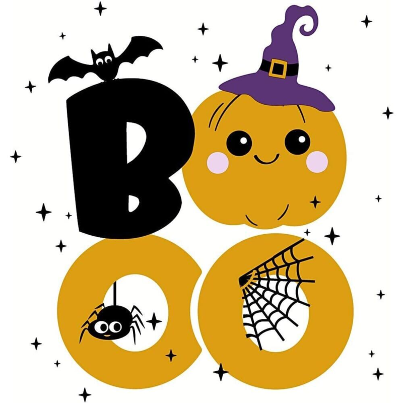 Serviettes, Halloween, 33x33 cm, 20 pcs. Boo