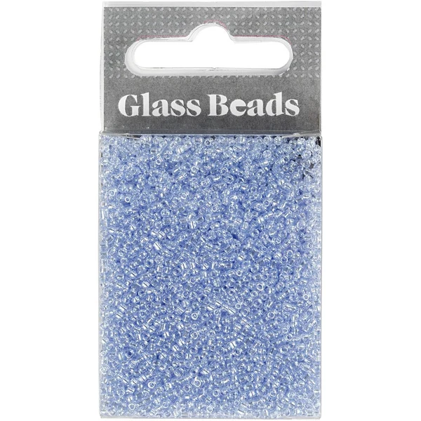 Rocailles, perles en verre 1,7 mm Bleu clair