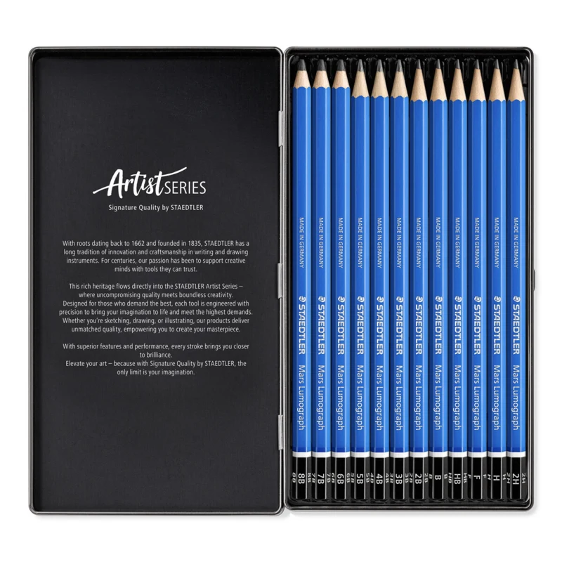 STAEDTLER Mars Lumograph Crayons, 12 pièces – Image principale ouvert