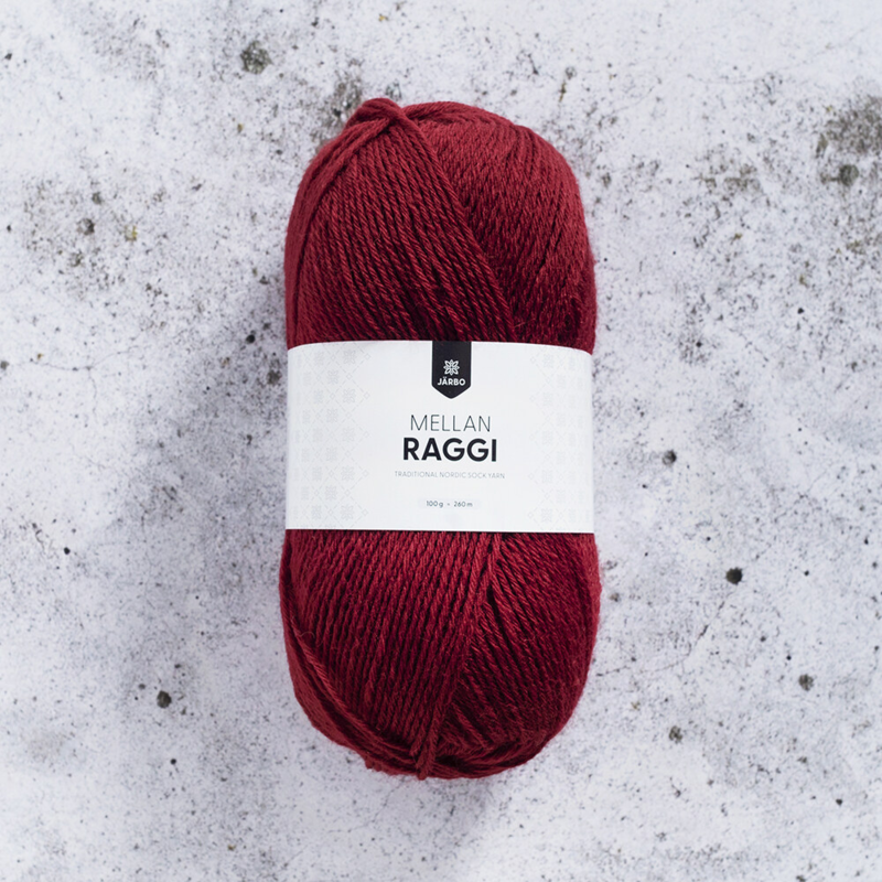 Järbo Mellanraggi 100g 28225 Bordeaux Red