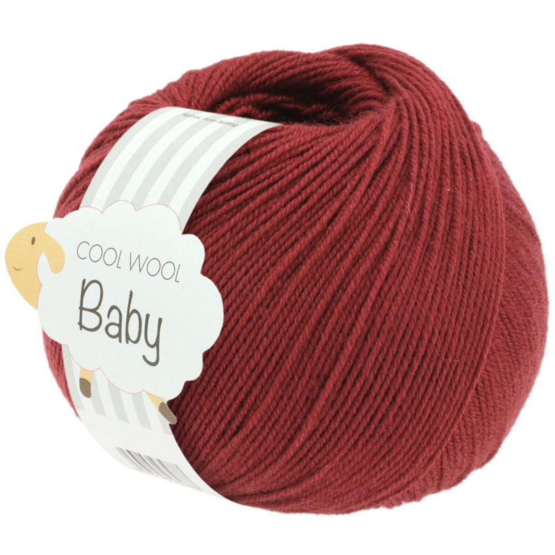 Lana Grossa Cool Wool Baby 281 Rouge vin