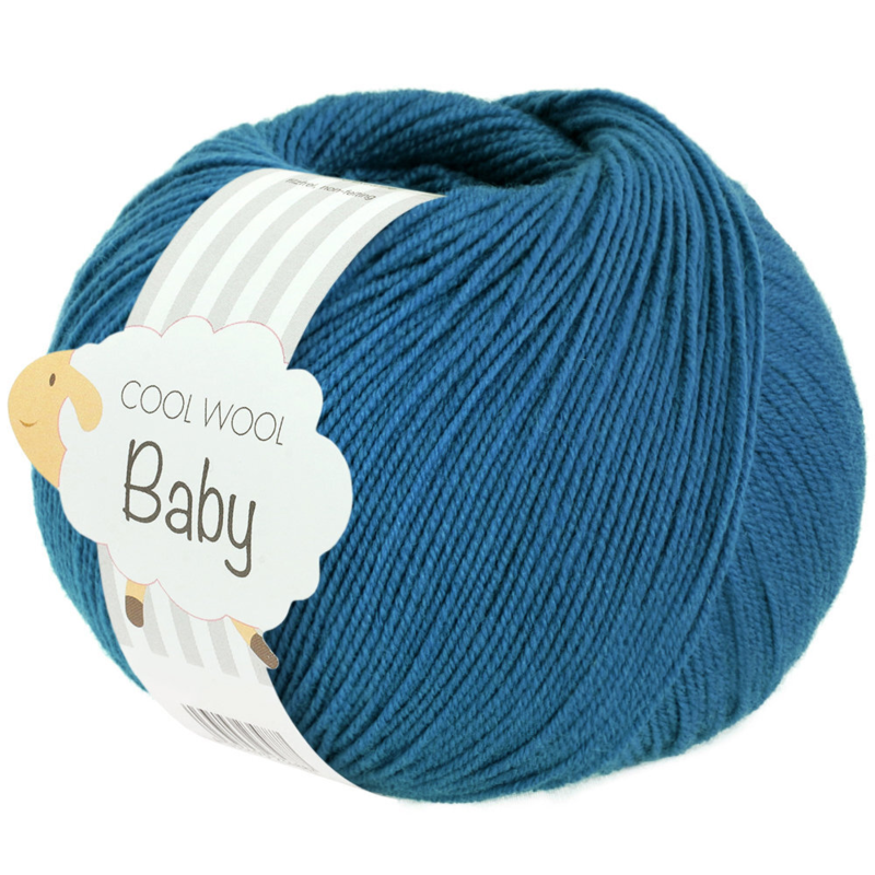 Lana Grossa Cool Wool Baby 326 Bleu pétrole