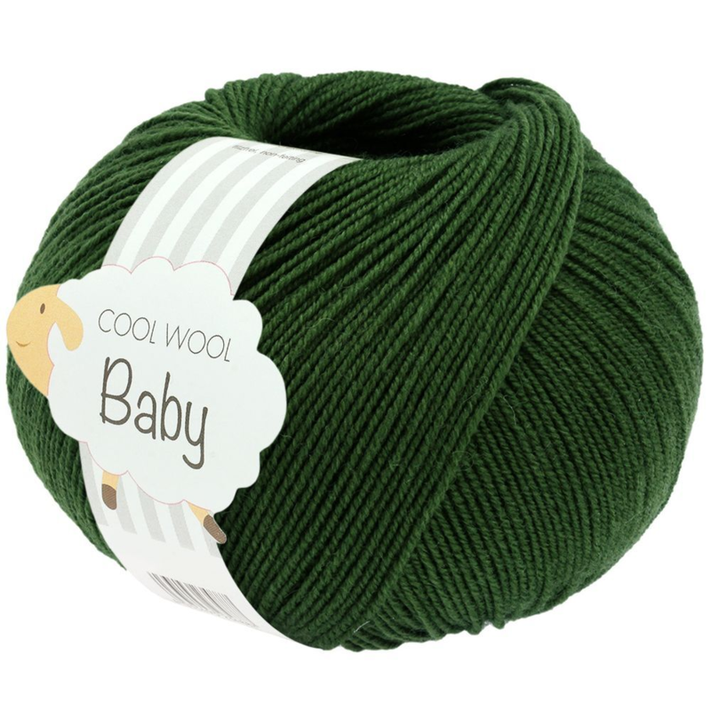 Lana Grossa Cool Wool Baby 336 Vert foncé