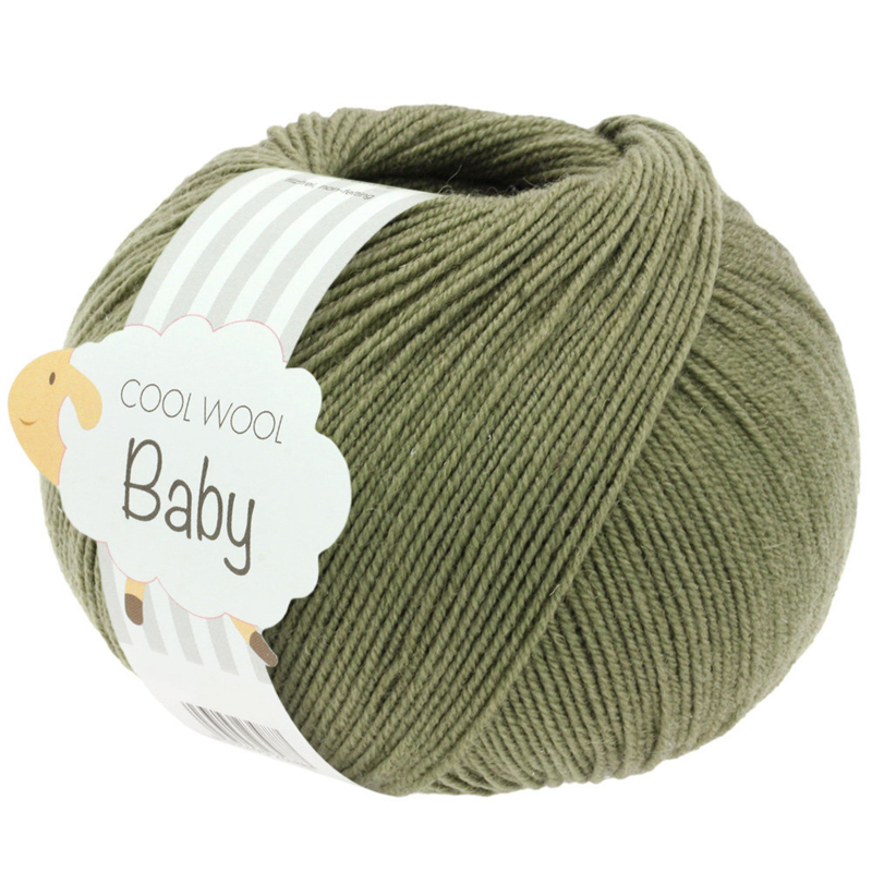 Lana Grossa Cool Wool Baby 287 Olive foncé