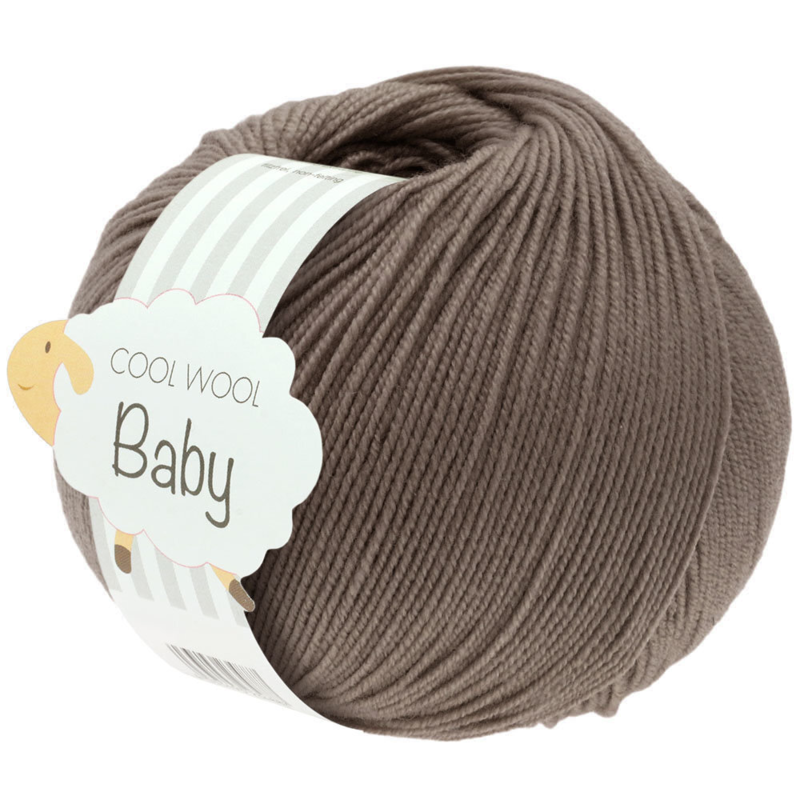 Lana Grossa Cool Wool Baby 211 Brun gris