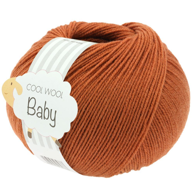 Lana Grossa Cool Wool Baby 337 Orange brun