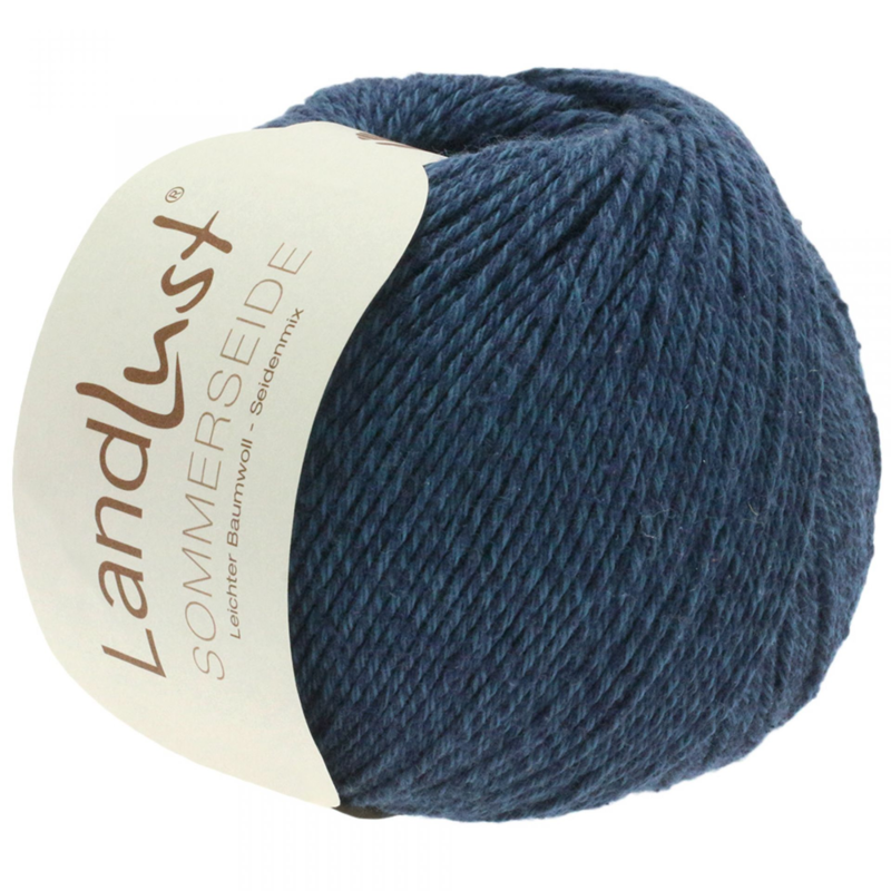 Lana Grossa Landlust Sommerseide 09 Bleu noir