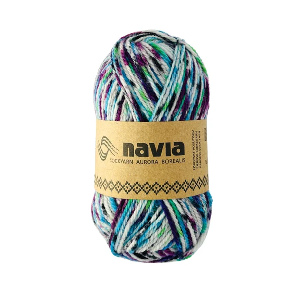 Navia Sock Yarn 521 Bleu chiné
