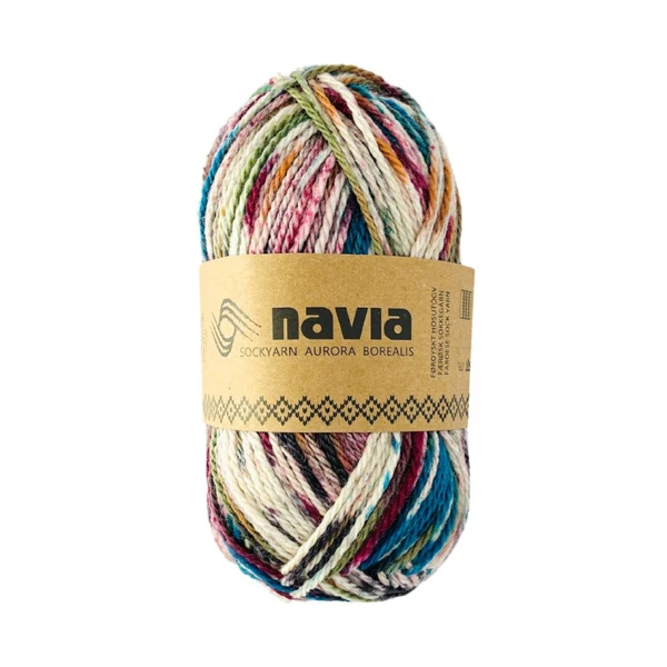 Navia Sock Yarn 520 Vert chiné